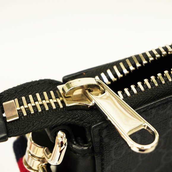 【3ce5526】Auth Gucci Sherry Line Shoulder Bag 523599 Men's GG Supreme,Leather - Picture 6 of 11